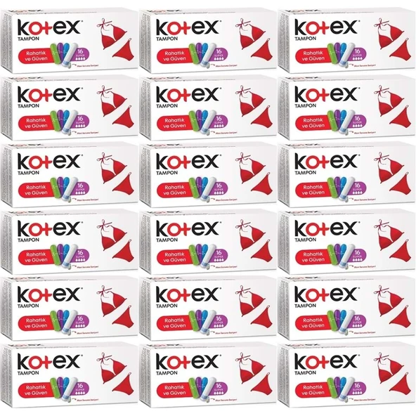 Kotex Tampon Normal 288 Li Set (18PK*16)
