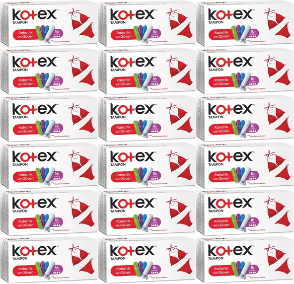 Kotex Tampon Normal 288 Li Set (18PK*16)