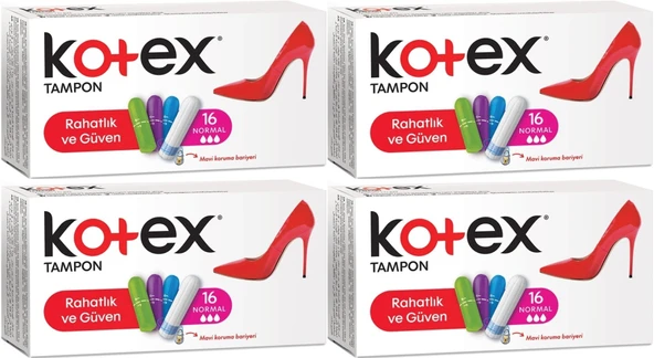 Kotex Tampon Normal 64 Lü Set (4PK*16)