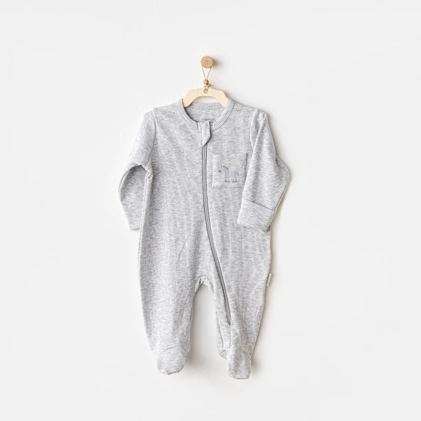 Erkek Bebek Tulum Romper Little King AC25811 - Resim 2