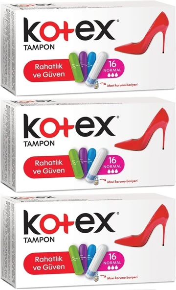 Kotex Tampon Normal 48 Li Set (3PK*16)