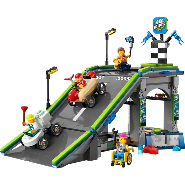 Nessiworld 60460 Lego City Senin Kuralların: Yarış Arabası Rampa Parçası 436 parça +6 yaş