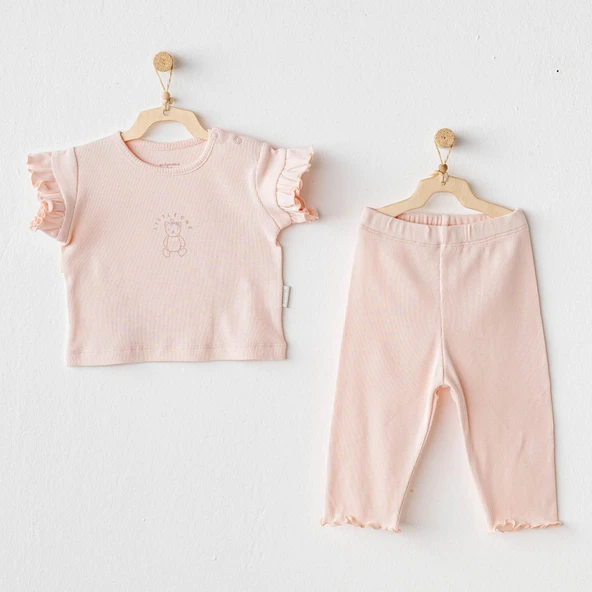 Kız Bebek Takım 2 Parça Set Basic AC25898 - 9