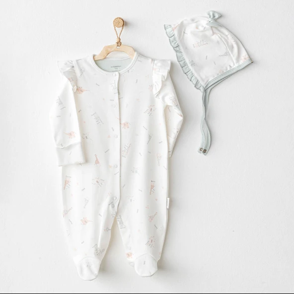 Kız Bebek Tulum Takim Romper AC25510
