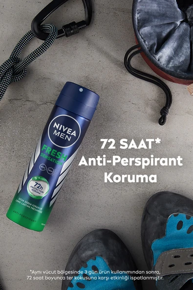 Nivea Men Fresh Sensation Erkek Sprey Deodorant 150 ml - 4