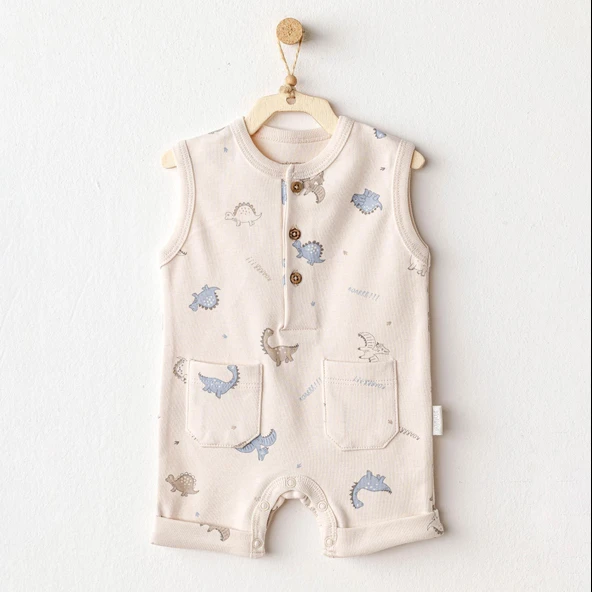 Erkek Bebek Tulum Romper Dino AC25913