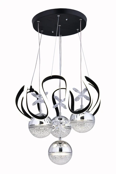 RAIN 4 TOP SİYAH AVİZE ürün görseli