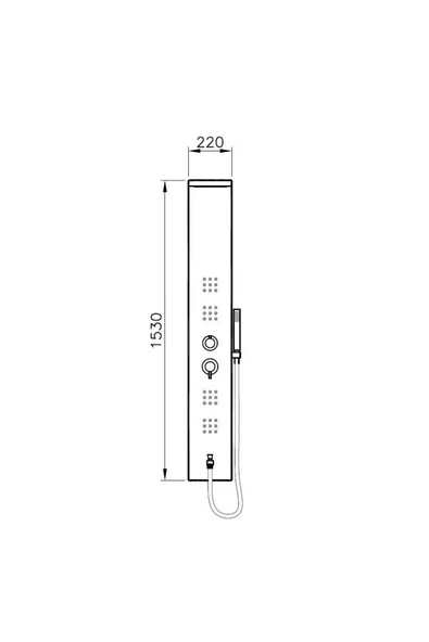 VitrA A45807 Shake Beyaz Masajlı Duş Seti - 2