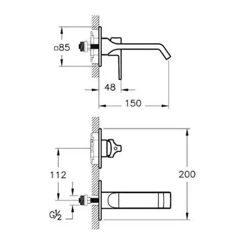 Vitra A4278229 Suit Sıva Üstü Grubu Ankastre Lavabo Bataryası Soft Bakır - 2