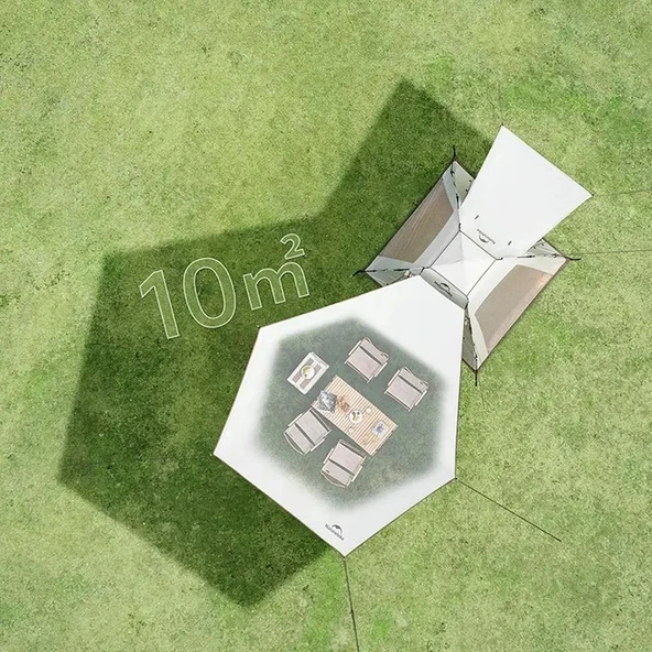 Naturehike Ango Picnic Otomatik Kurulum 3 Kişilik Çadır Standart - 10