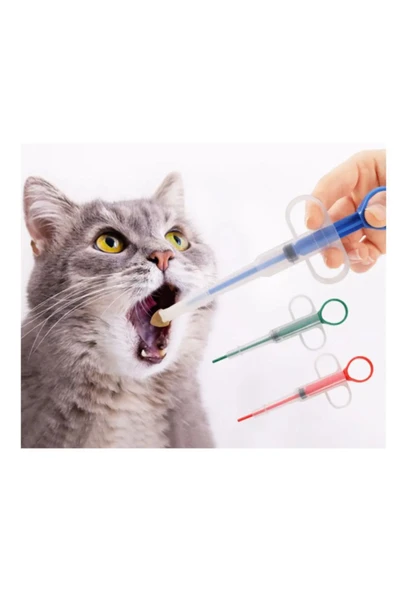Kedi Köpek Hap Yutturma Enjektörü Yumuşak Hap Yutturma aparatı 2 adet - 2