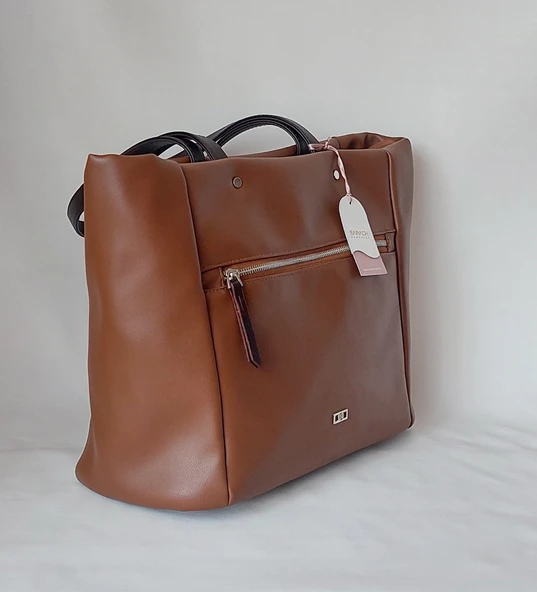 251KP549 Model Sarach Marka Taba Renk Omuz Çantası - 2