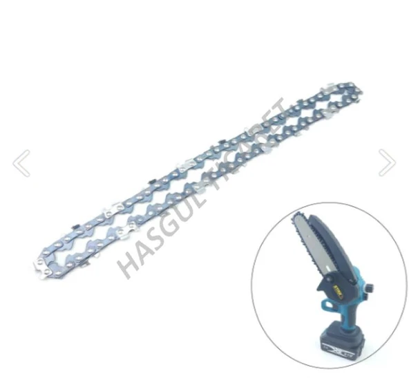Hsgl Akülü El Testeresi 1/4 ayak 14 diş Zincir Şarjlı Budama Zinciri - 4