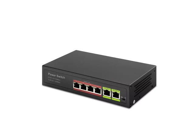 HADRON HD-04 POE SWITCH 2UPLINK 4+2 10/100 MBPS 4PORT