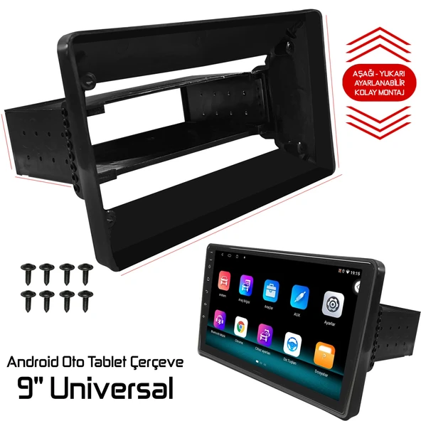 9'' Android Oto Tablet Çerçeve Universal Navex