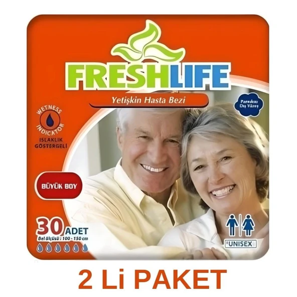 Freshlife Large Emici Külot 30'lu 2 Paket (60 Adet)
