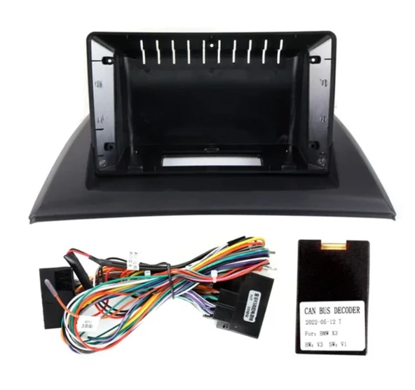 BMW X3 2004-2012 9 İnç ANDROID MULTİMEDYA ÇERÇEVESİ - SOKET - CANBUS