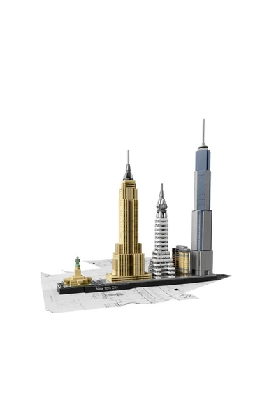 Gkcx Architecture New York City 21028 - Yetişkinler için Koleksiyonluk Yapım Seti (598 Parça) Ne - 2