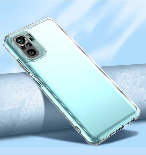Xiaomi Redmi Note 10 Kılıf Zore Kamera Korumalı Süper Silikon - 6