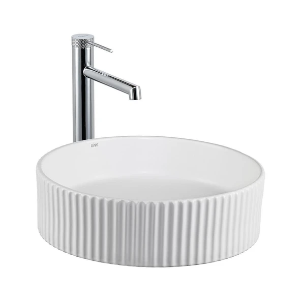 LENA TEZGAHÜSTÜ LAVABO (BEYAZ) E-W1001MB