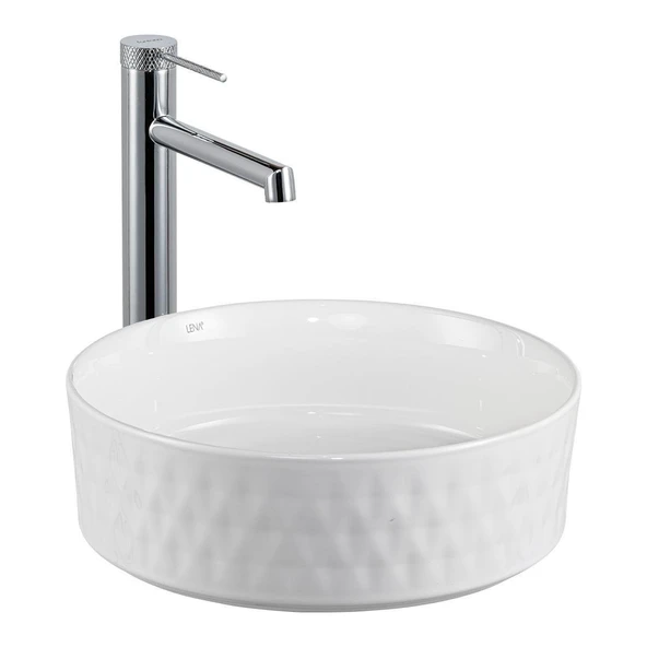 LENA TEZGAHÜSTÜ LAVABO (BEYAZ) E-W5001