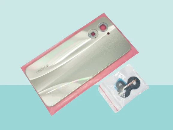 Oppo Realme C33 Uyumlu FULL KASA Arka Kapak Batarya Kapağı - GOLD - 1