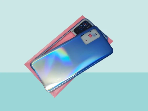 Oppo A55 Uyumlu FULL KASA Arka Kapak Batarya Kapağı - MAVİ
