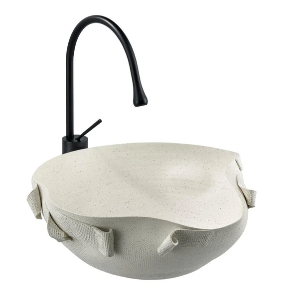 LENA TEZGAHÜSTÜ LAVABO (MAT BEYAZ) EY-9102