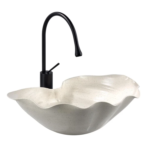 LENA TEZGAHÜSTÜ LAVABO (MAT BEYAZ) EY-9103