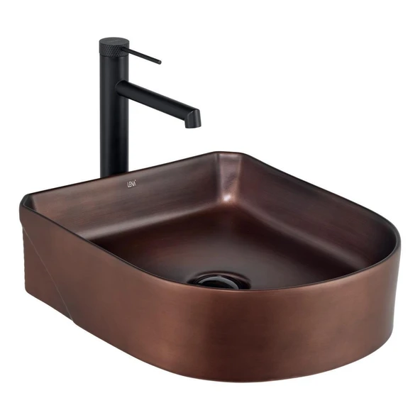 LENA TEZGAHÜSTÜ LAVABO (MAT BRONZ) EH-5110C ürün görseli