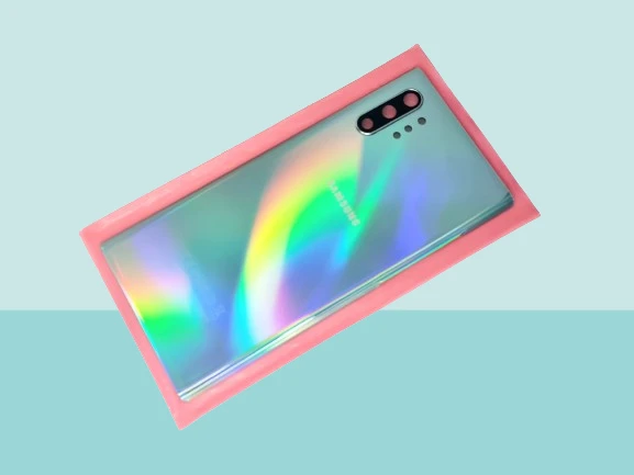 Samsung Galaxy NOTE 10 PLUS Uyumlu Arka Kapak Batarya Kapağı - GRİ - FULL LENSLİ