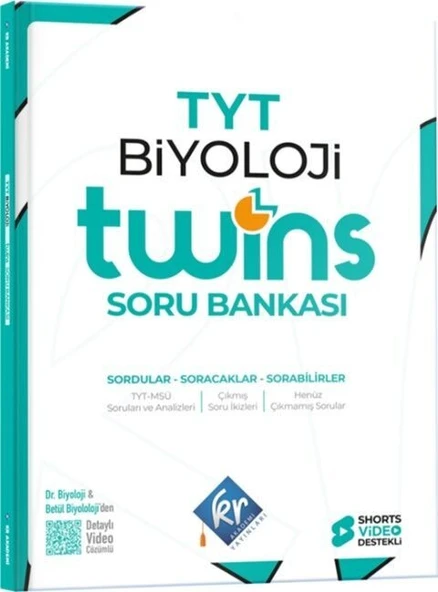 TYT Twins Biyoloji Soru Bankası KR Akademi