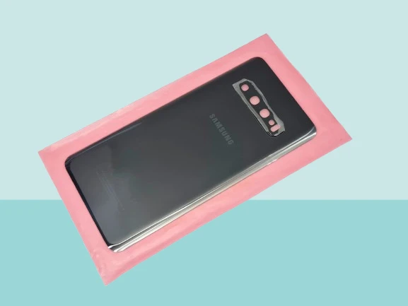 Samsung Galaxy S10 Uyumlu Arka Kapak Batarya Kapağı -  SİYAH - FULL LENSLİ ürün görseli 1