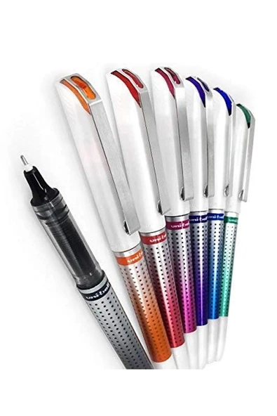 Siyah Pilot Kalem 3 Adet Uniball Eye Needle 0.7 mm İğne Uçlu Pilot Kalem Ub-187S İğne Uçlu Likit Mürekkepli Pilot Kalem - 3