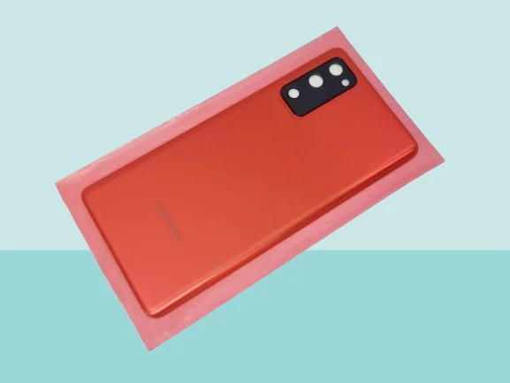 Samsung Galaxy S20 FE Uyumlu Arka Kapak Batarya Kapağı - KIRMIZI - FULL LENSLİ