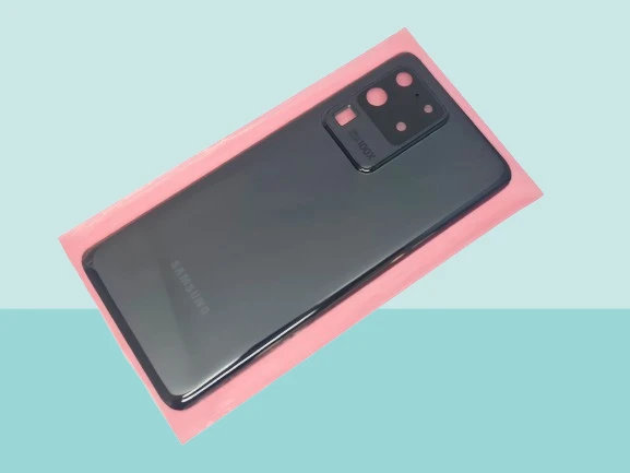 Samsung Galaxy S20 UTRA Uyumlu Arka Kapak Batarya Kapağı - SİYAH - FULL LENSLİ