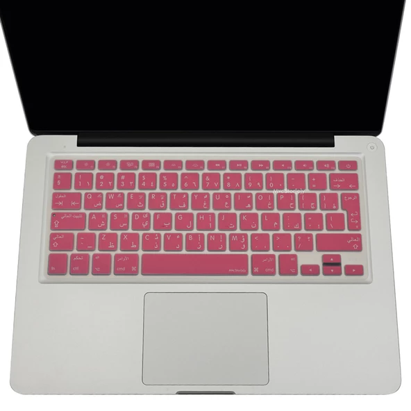 Arapça Klavye Koruyucu Macbook Air Pro (Eski USB'li Model 2008/2017) UK Enter Uyumlu - 6