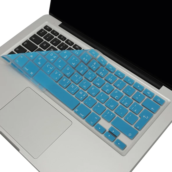 Arapça Klavye Koruyucu Macbook Air Pro (Eski USB'li Model 2008/2017) UK Enter Uyumlu - 4