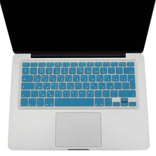 Arapça Klavye Koruyucu Macbook Air Pro (Eski USB'li Model 2008/2017) UK Enter Uyumlu - 7