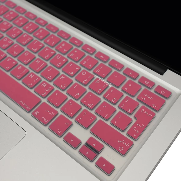 Arapça Klavye Koruyucu Macbook Air Pro (Eski USB'li Model 2008/2017) UK Enter Uyumlu - 9