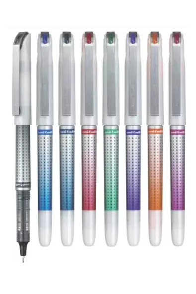Mavi Siyah Kırmızı Pilot Kalem 3 Adet Uniball Eye Needle 0.7 mm İğne Uçlu Pilot Kalem Ub-187S İğne Uçlu Likit Mürekkep - 2