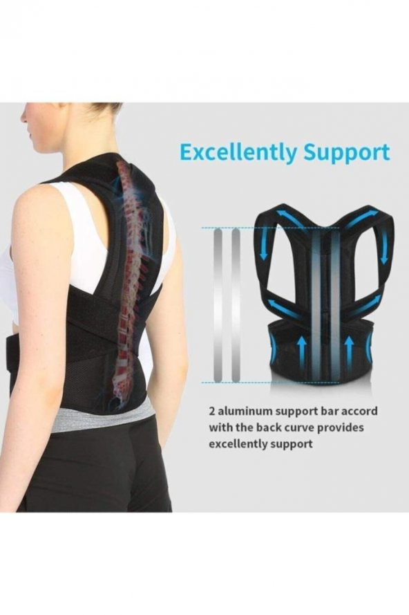 Balenli Sporcu Dik Duruş Korsesi - Resim 6