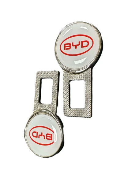 BYD Uyumlu Ikaz Ses Metal Toka 2 Adet KIRMIZI - Resim 2