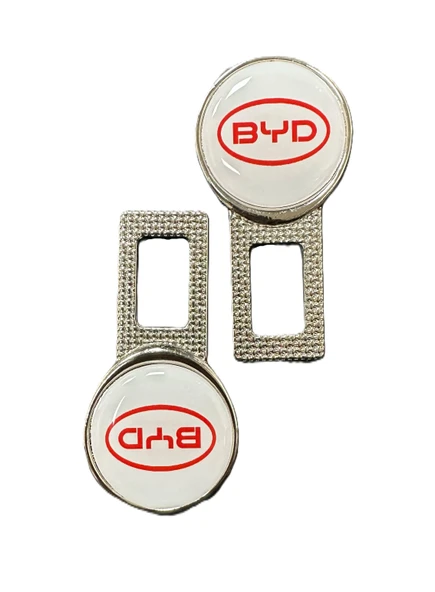 BYD Uyumlu Ikaz Ses Metal Toka 2 Adet KIRMIZI - Resim 3
