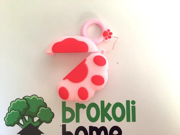 Brokoli Home Airpods Pro-Pro 2.nesil uyumlu 3d Kopçalı Kulaklık Kılıfı Pembe Patiler - 2