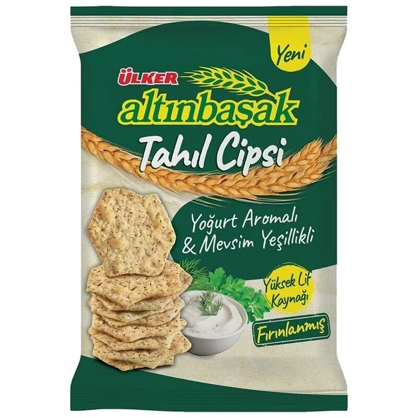 Ülker Altınbaşak Tahıl Cipsi Yoğurt Aromalı 50 gr 20 Adet