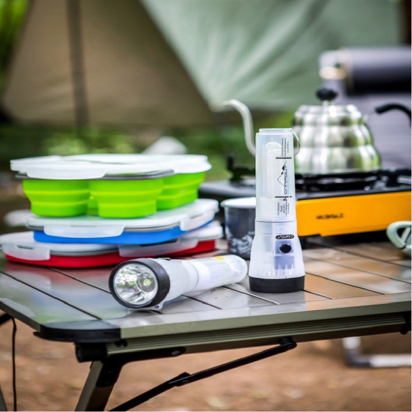 Nurgaz NG-183 Campout Pilli Kamp EL Feneri + Masa Lambası + Flaşör Suya Dayanıklı - 5