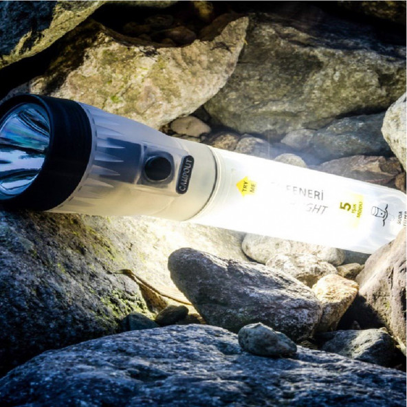 Nurgaz NG-183 Campout Pilli Kamp EL Feneri + Masa Lambası + Flaşör Suya Dayanıklı - 10