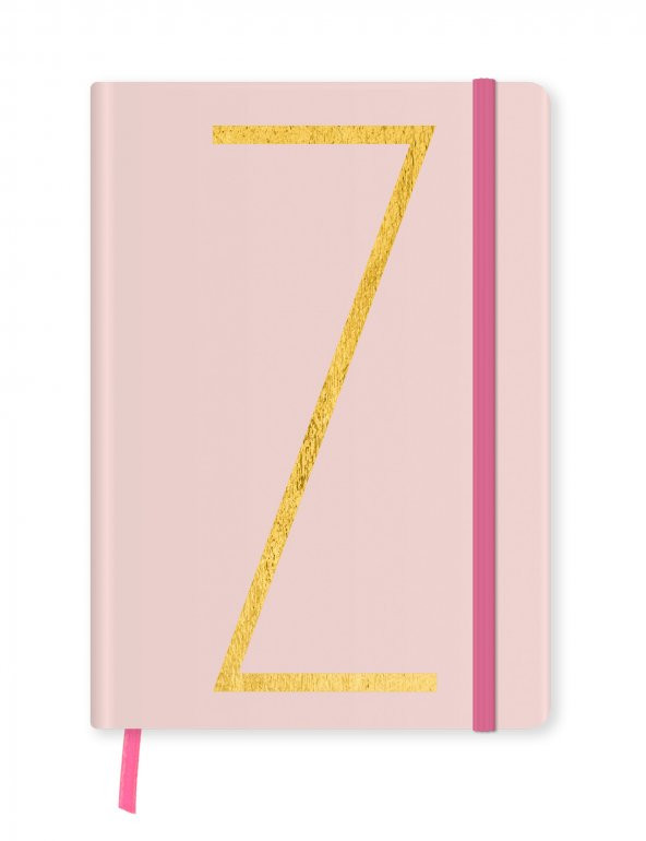 Monogram Harf Baskılı Defter: Z