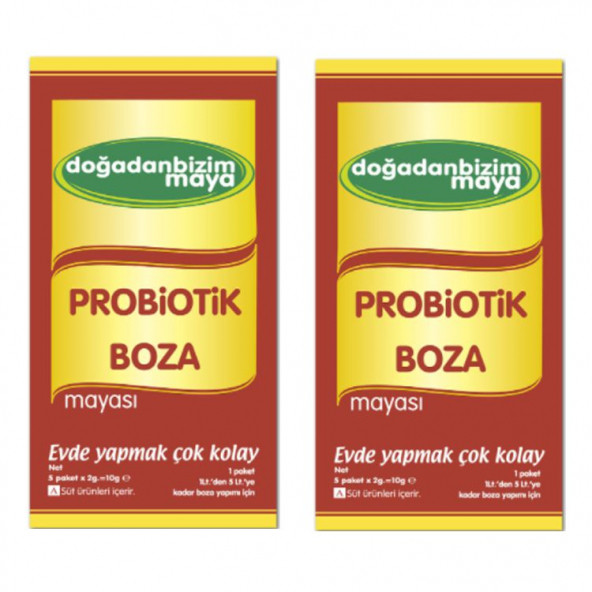 2 KUTU - Doğadan Bizim Probiotik Boza Mayası 5'li Paket